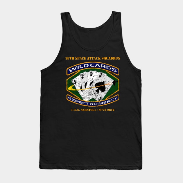 SAAB Wildcards Distressed Tank Top by PopCultureShirts